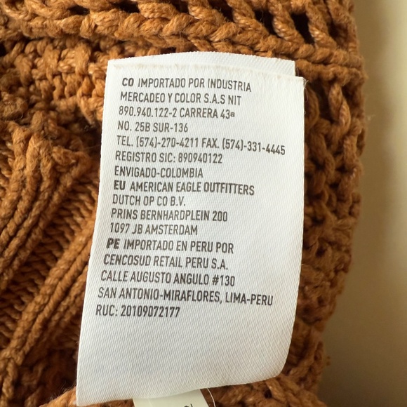 American Eagle Knit Sweater Light Brown Size M - Picture 7 of 14